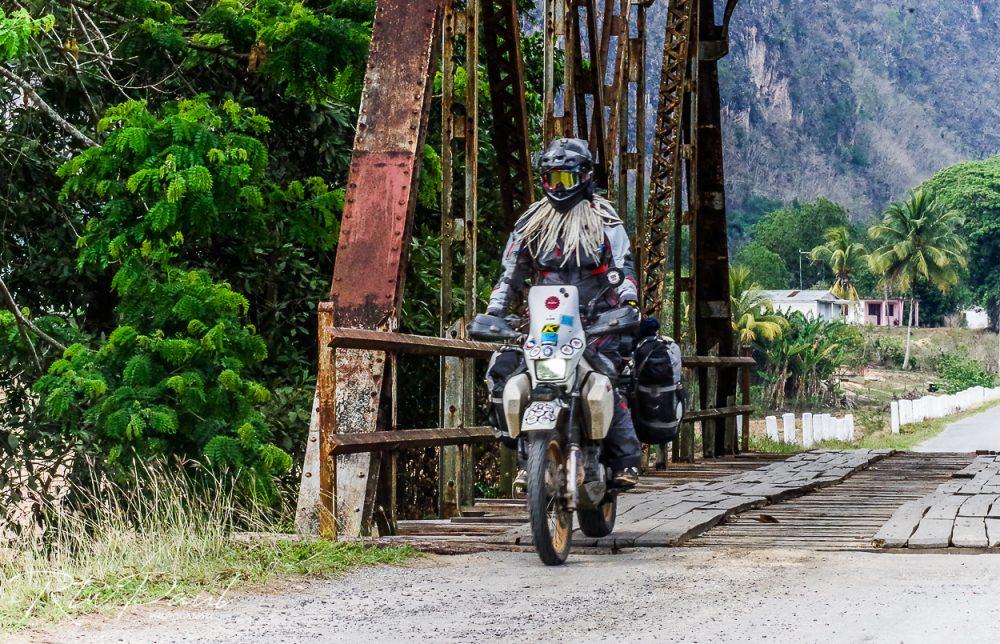 riding motorcycles in Cuba