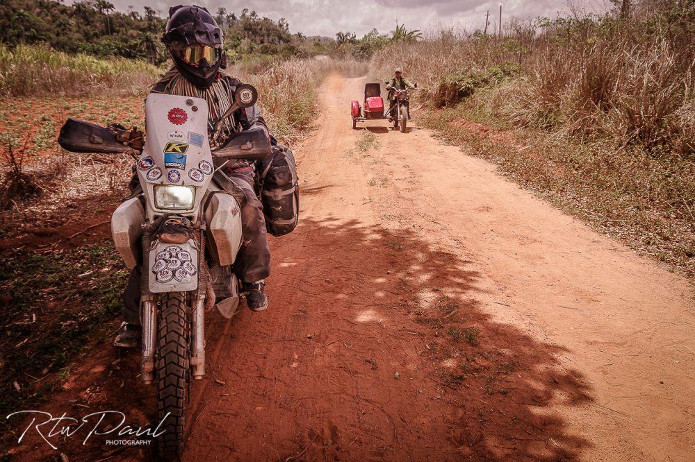 riding motorcycles in Cuba