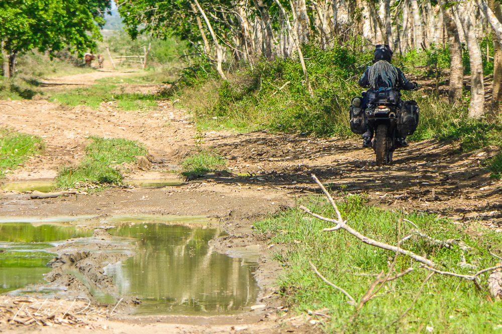 Off road motorcycle riding