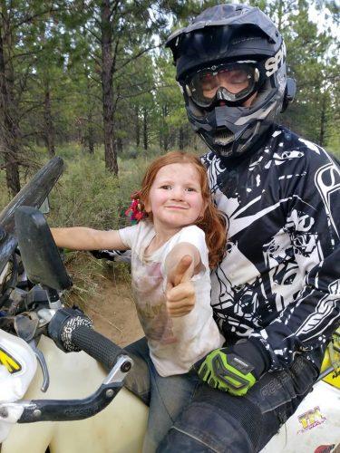 riding off road is like parenting