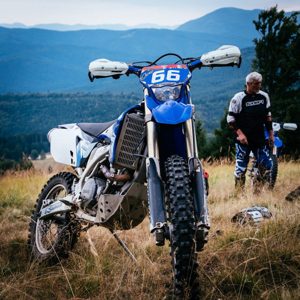 Riding off road in Romania